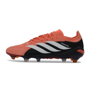 Chaussure de Foot adidas Predator Elite L FG Orange Noir Blanc