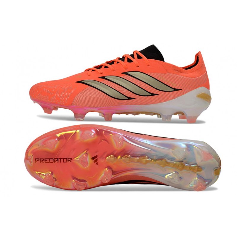 Chaussure de Foot adidas Predator Elite L FG Rouge Or – Image 2