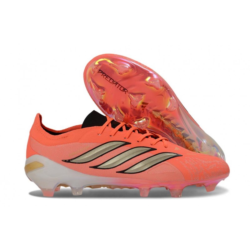 Chaussure de Foot adidas Predator Elite L FG Rouge Or – Image 3