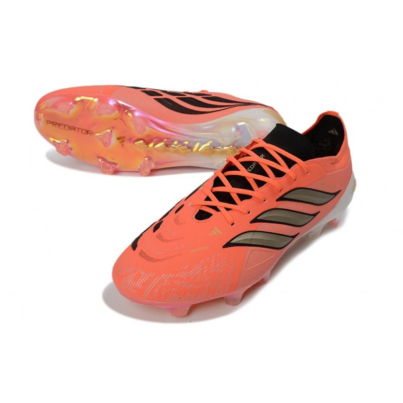 Chaussure de Foot adidas Predator Elite L FG Rouge Or – Image 5