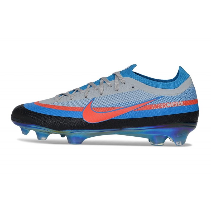 Chaussure Nike Air Zoom Mercurial Vapor XVII Elite FG Bleu Gris Rouge