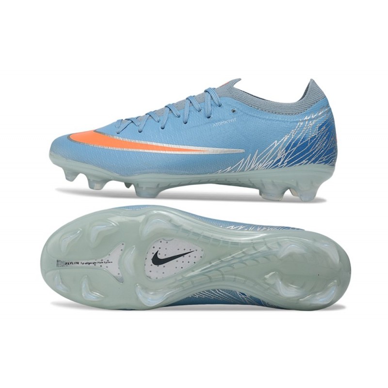 Chaussure Nike Air Zoom Mercurial Vapor XVII Elite FG Bleu Orange – Image 2