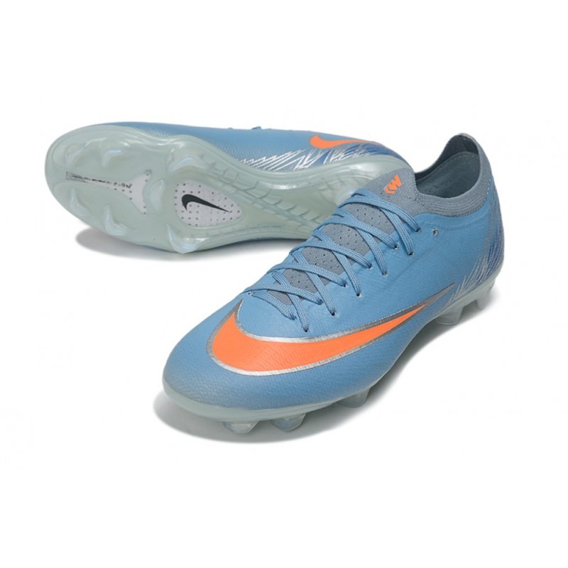Chaussure Nike Air Zoom Mercurial Vapor XVII Elite FG Bleu Orange – Image 5