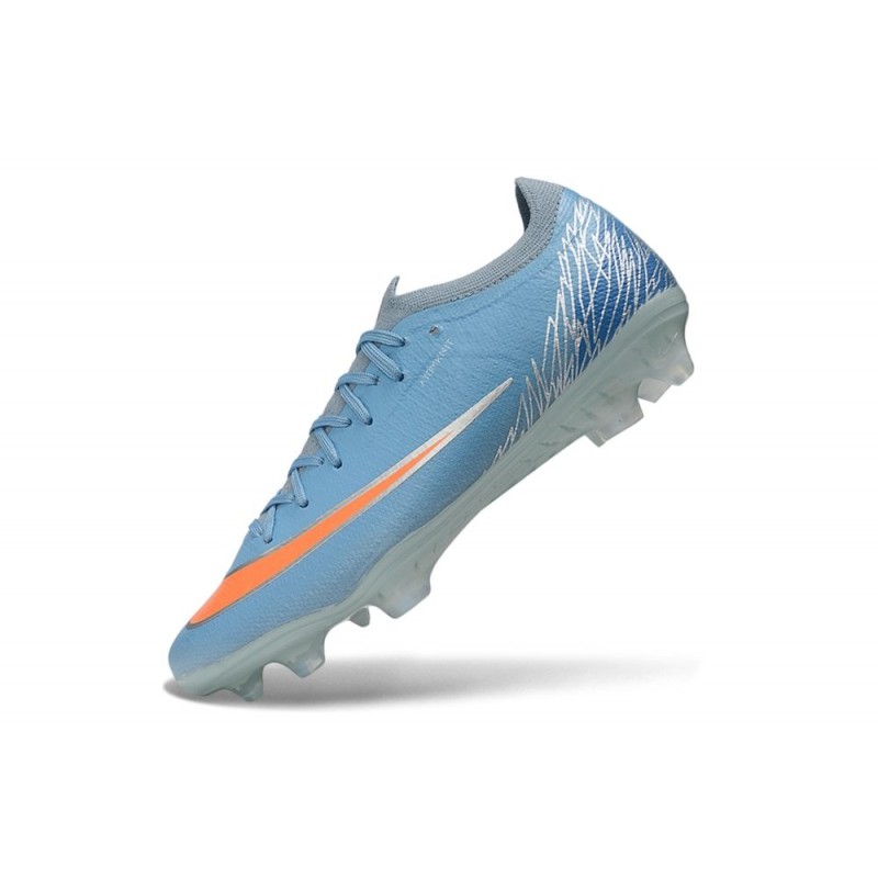 Chaussure Nike Air Zoom Mercurial Vapor XVII Elite FG Bleu Orange – Image 6
