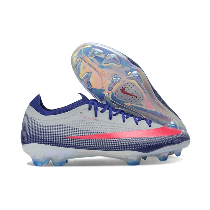 Chaussure Nike Air Zoom Mercurial Vapor XVII Elite FG Bleu Rouge – Image 3
