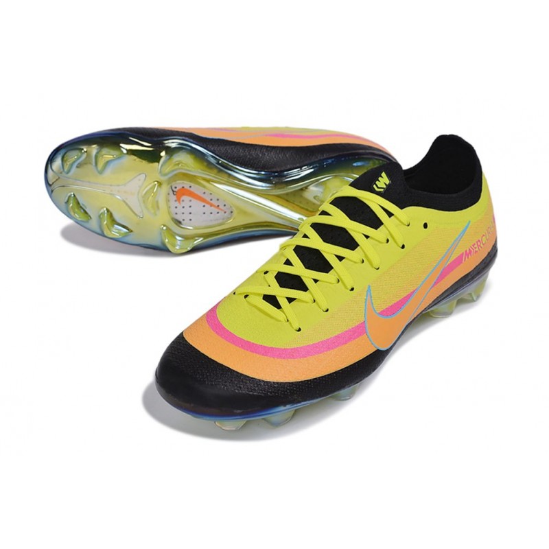 Chaussure Nike Air Zoom Mercurial Vapor XVII Elite FG Jaune Orange – Image 5