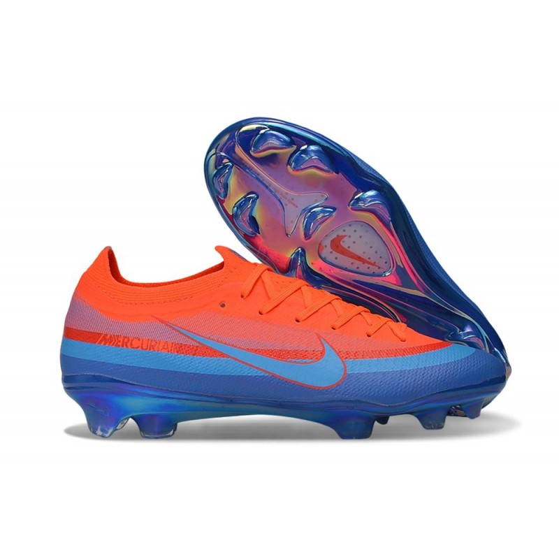 Chaussure Nike Air Zoom Mercurial Vapor XVII Elite FG Orange Bleu – Image 3