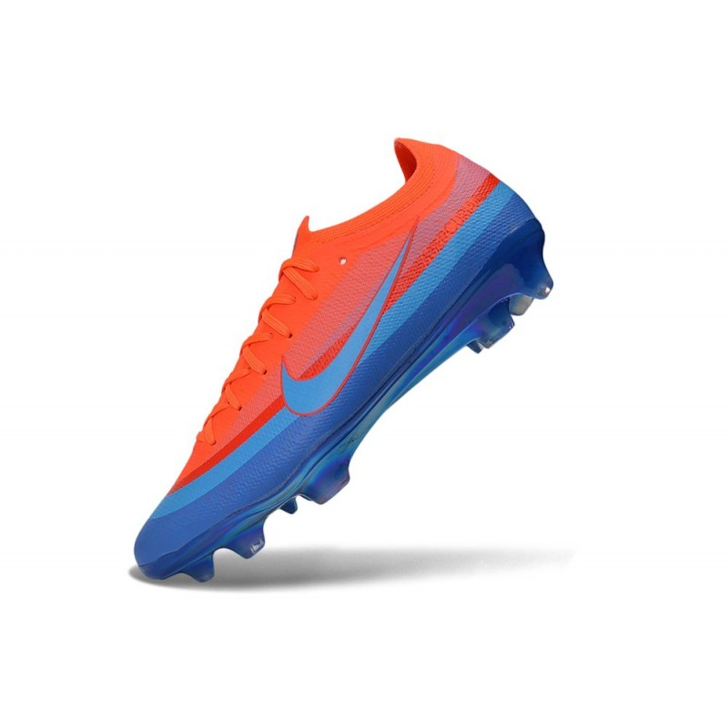 Chaussure Nike Air Zoom Mercurial Vapor XVII Elite FG Orange Bleu – Image 6