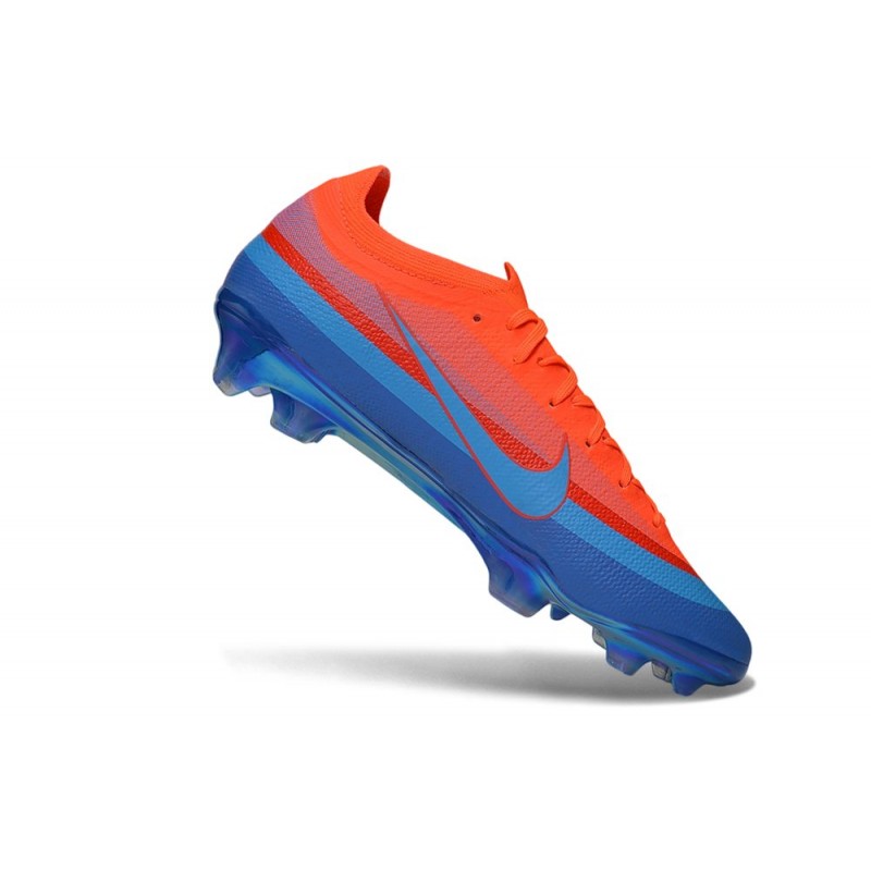Chaussure Nike Air Zoom Mercurial Vapor XVII Elite FG Orange Bleu – Image 7