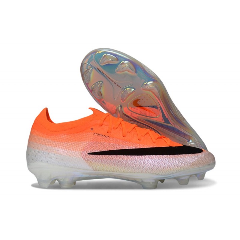 Chaussure Nike Air Zoom Mercurial Vapor XVII Elite FG Orange Noir – Image 3