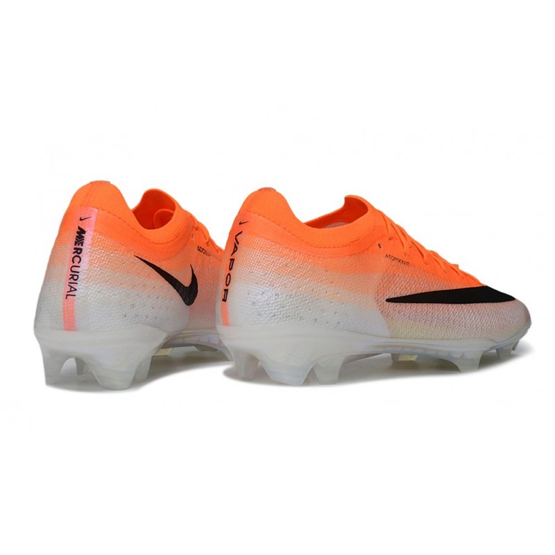Chaussure Nike Air Zoom Mercurial Vapor XVII Elite FG Orange Noir – Image 4