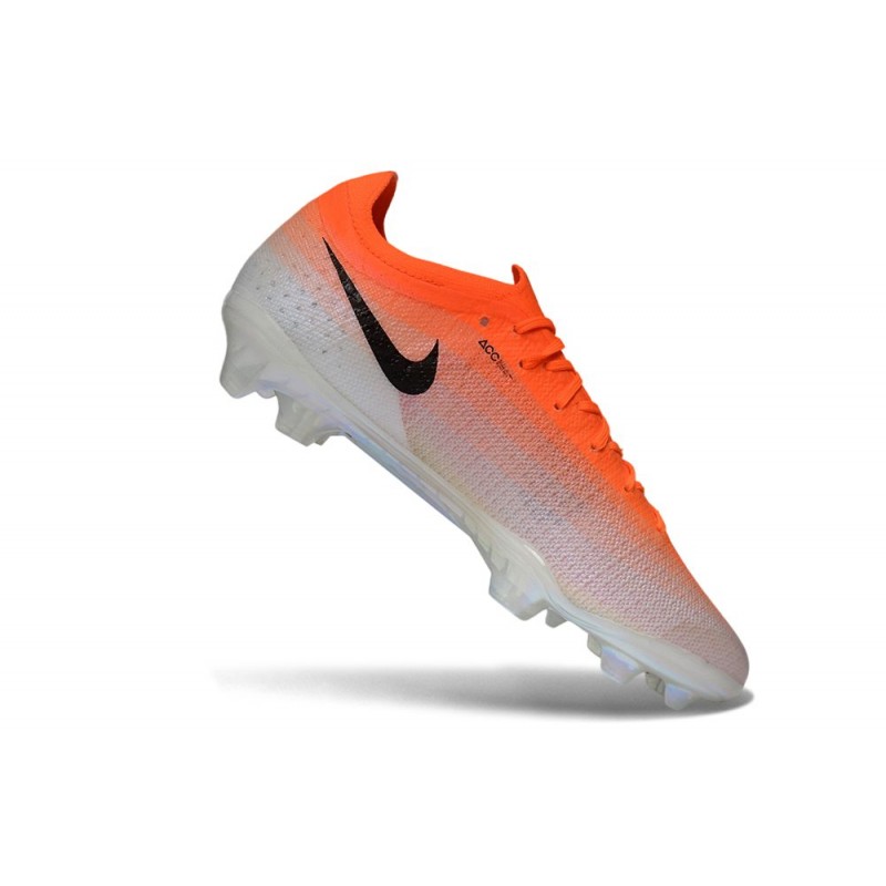 Chaussure Nike Air Zoom Mercurial Vapor XVII Elite FG Orange Noir – Image 7