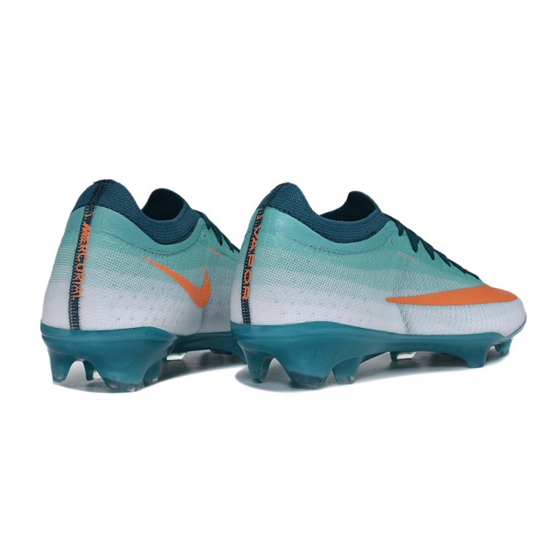 Chaussure Nike Air Zoom Mercurial Vapor XVII Elite FG Vert Orange – Image 4