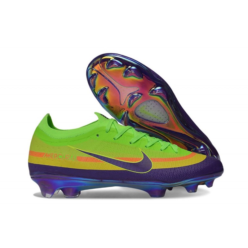 Chaussure Nike Air Zoom Mercurial Vapor XVII Elite FG Vert Violet – Image 3