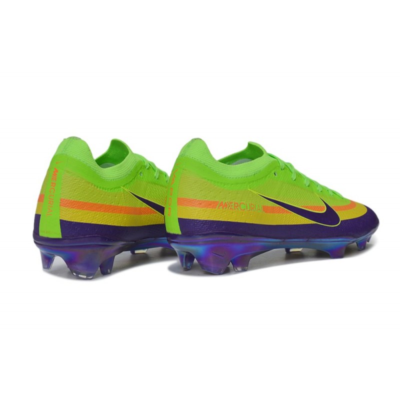 Chaussure Nike Air Zoom Mercurial Vapor XVII Elite FG Vert Violet – Image 4