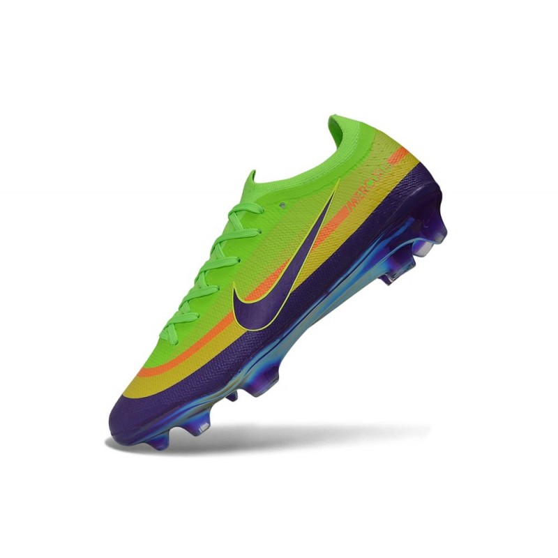 Chaussure Nike Air Zoom Mercurial Vapor XVII Elite FG Vert Violet – Image 6