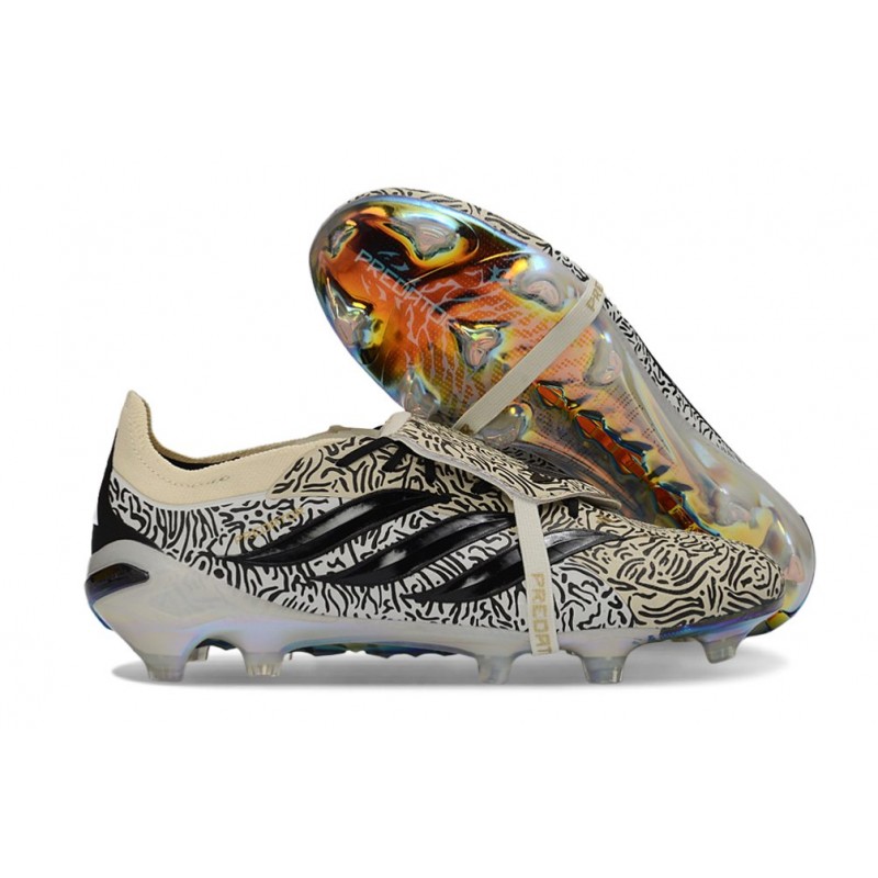 Chaussures de foot adidas Predator Elite FT FG Beige Noir – Image 3