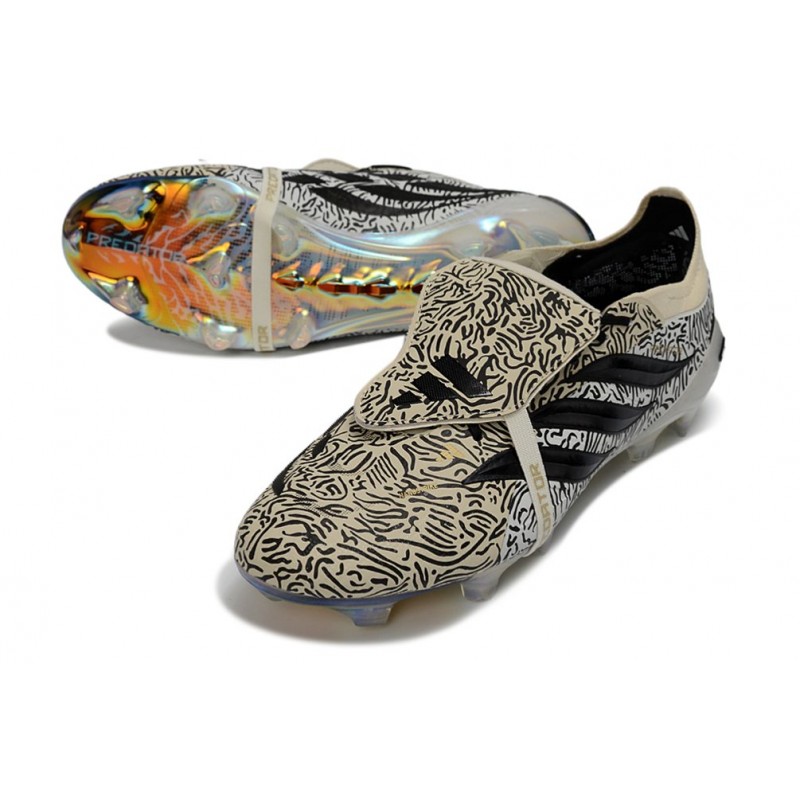 Chaussures de foot adidas Predator Elite FT FG Beige Noir – Image 5