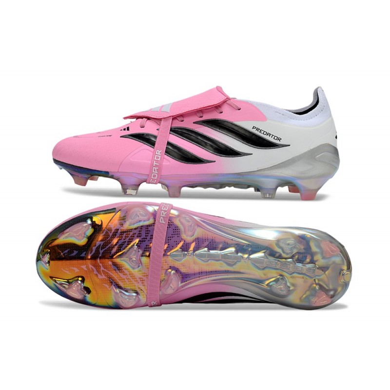 Chaussures de foot adidas Predator Elite FT FG Rose Noir Blanc – Image 2