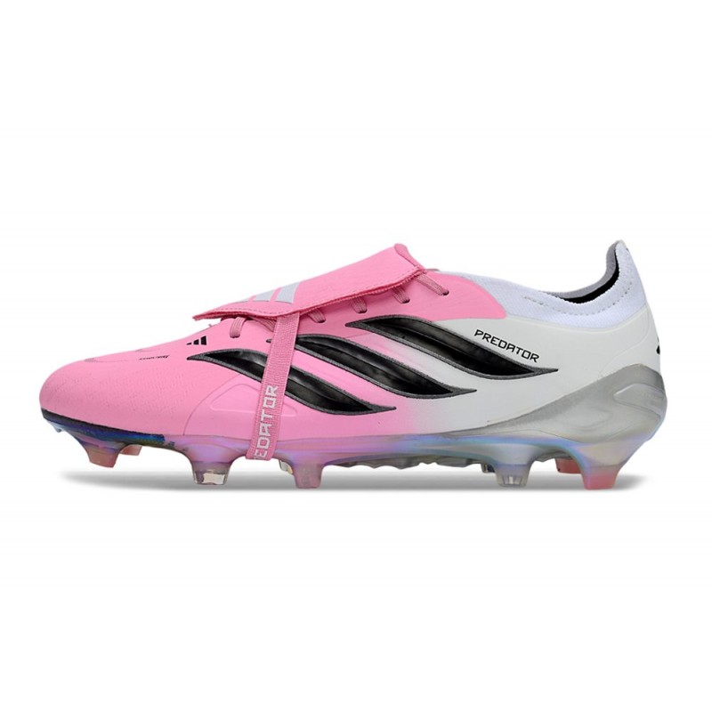 Chaussures de foot adidas Predator Elite FT FG Rose Noir Blanc