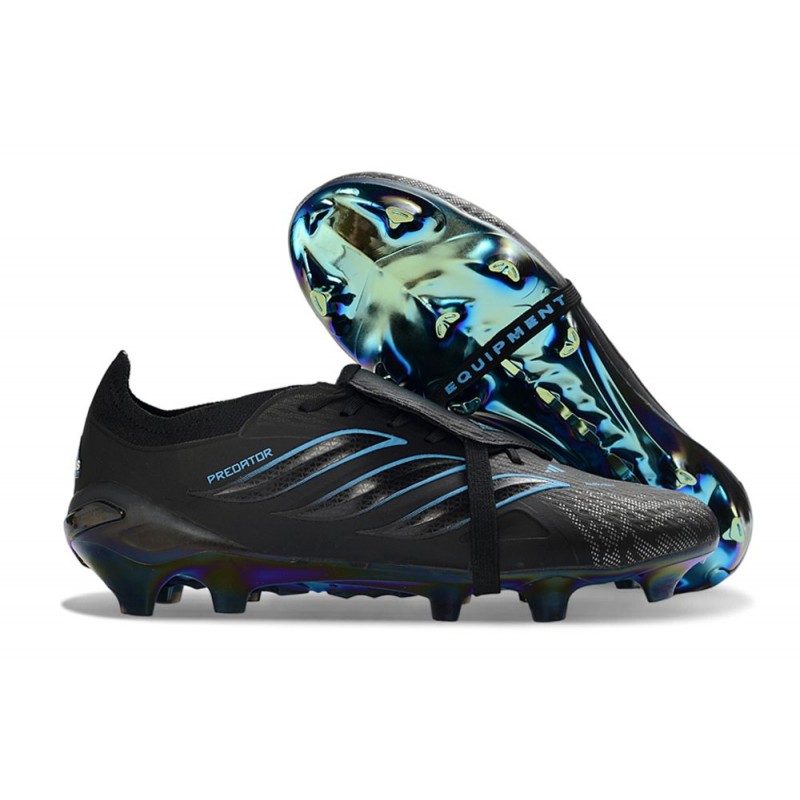Chaussure adidas Predator Elite Tongue FG EQT Noir Vert Édition Limitée – Image 3