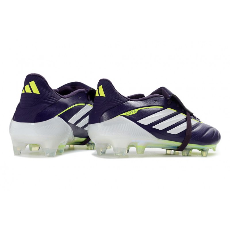 Chaussure de Foot adidas Predator Elite Tongue FG Noir Blanc Vert – Image 4
