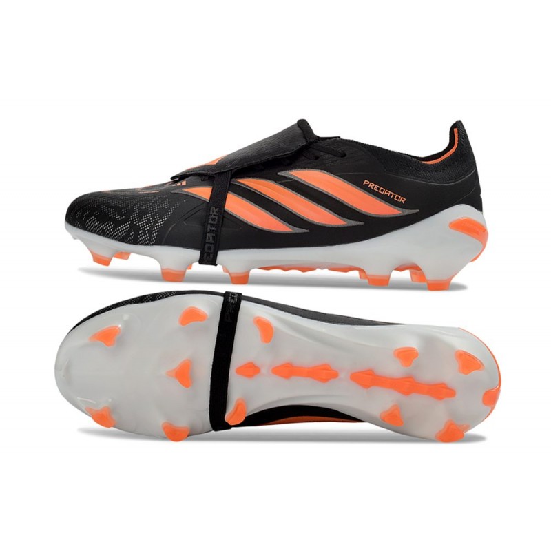 Chaussure de Foot adidas Predator Elite Tongue FG Noir Orange – Image 2