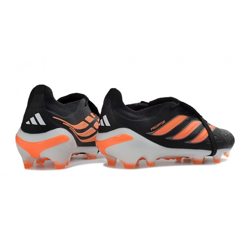 Chaussure de Foot adidas Predator Elite Tongue FG Noir Orange – Image 4