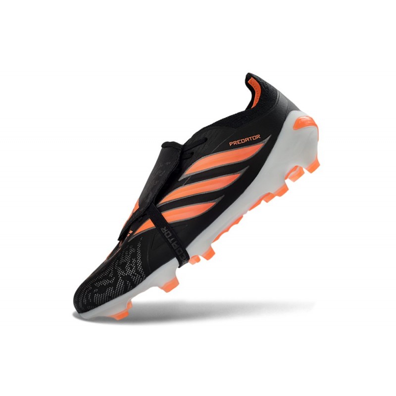 Chaussure de Foot adidas Predator Elite Tongue FG Noir Orange – Image 6