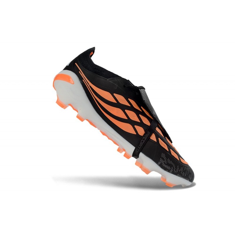 Chaussure de Foot adidas Predator Elite Tongue FG Noir Orange – Image 7