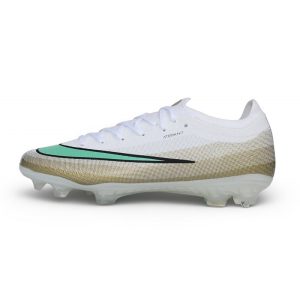 Chaussures de foot Nike Mercurial Vapor 17 Elite FG Blanc Vert luminescent Mtlc Or