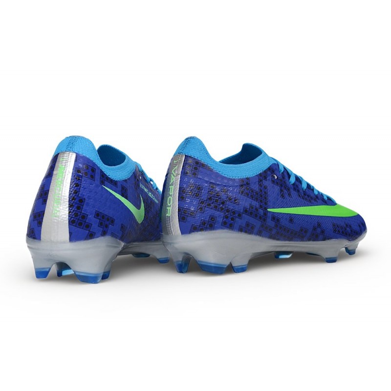 Chaussures de foot Nike Mercurial Vapor 17 Elite FG Bleu Vert – Image 4
