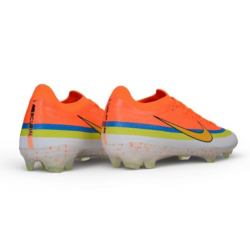 Chaussures de foot Nike Mercurial Vapor 17 Elite FG Orange Jaune – Image 4