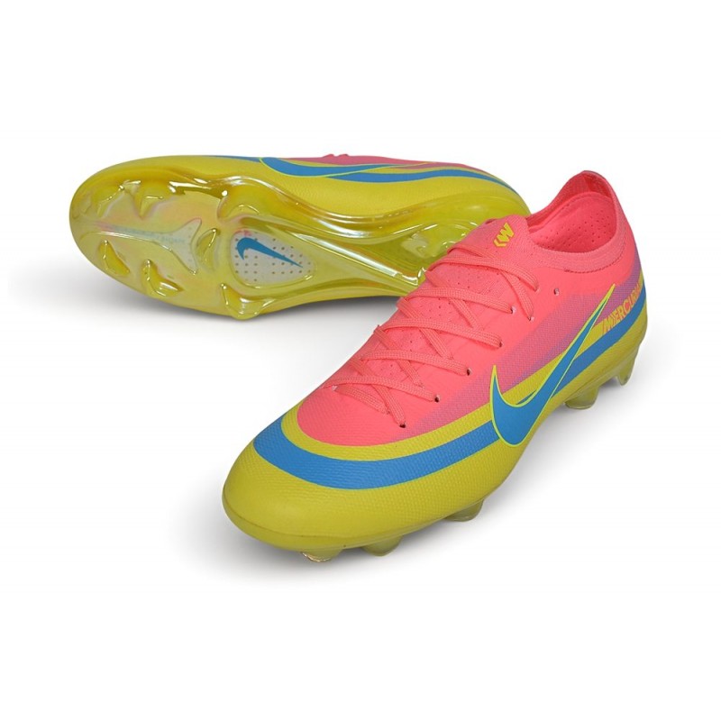 Chaussures de foot Nike Mercurial Vapor 17 Elite FG Rouge Jaune Bleu – Image 5