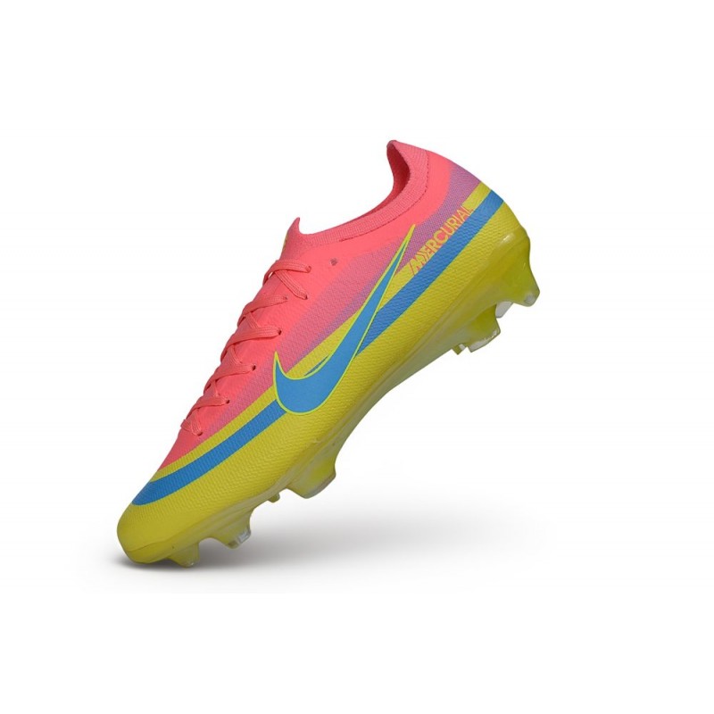 Chaussures de foot Nike Mercurial Vapor 17 Elite FG Rouge Jaune Bleu – Image 6