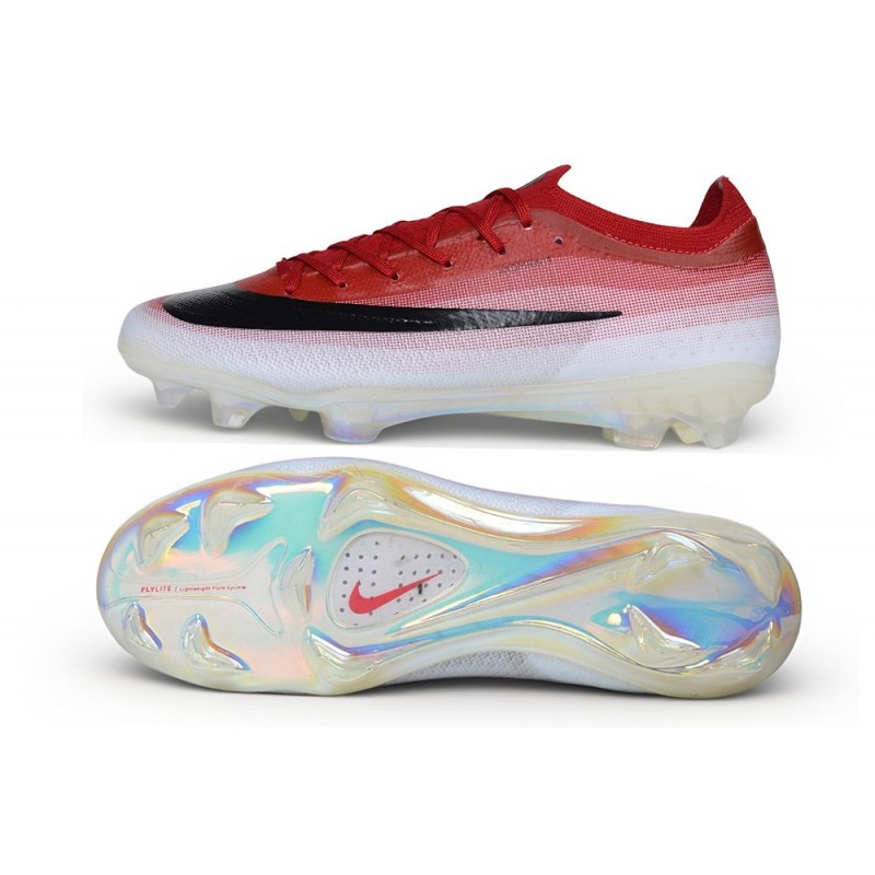 Chaussures de foot Nike Mercurial Vapor 17 Elite FG Rouge Noir – Image 2