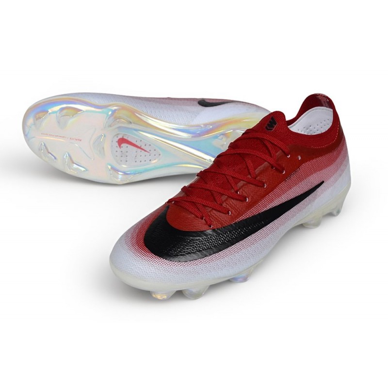 Chaussures de foot Nike Mercurial Vapor 17 Elite FG Rouge Noir – Image 5