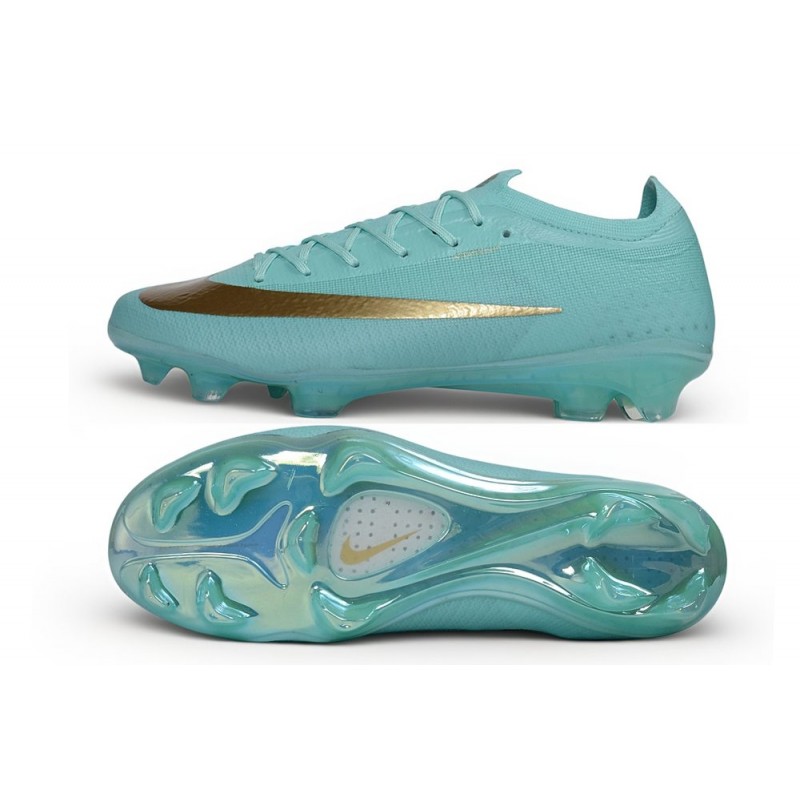 Chaussures de foot Nike Mercurial Vapor 17 Elite FG Vert luminescent Mtlc Or – Image 2