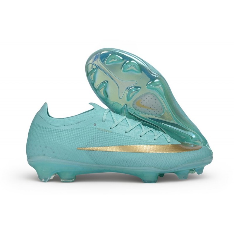 Chaussures de foot Nike Mercurial Vapor 17 Elite FG Vert luminescent Mtlc Or – Image 3