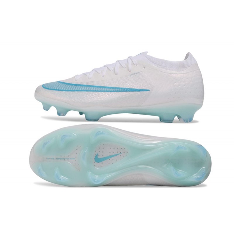 Chaussure de foot Nike Zoom Mercurial Vapor 17 Elite FG Blanc Bleu – Image 2