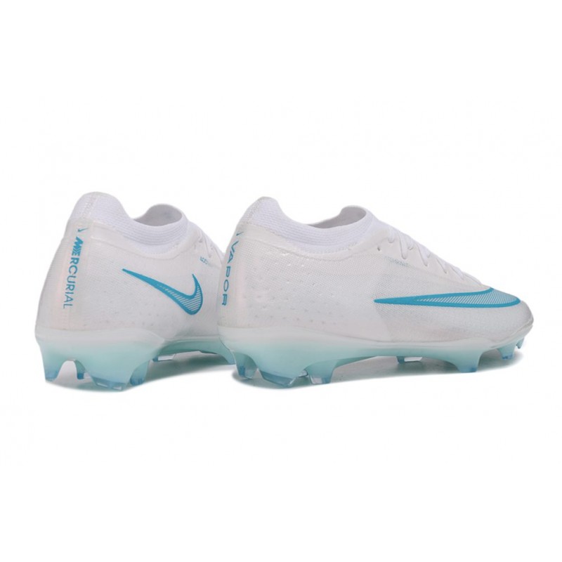 Chaussure de foot Nike Zoom Mercurial Vapor 17 Elite FG Blanc Bleu – Image 4
