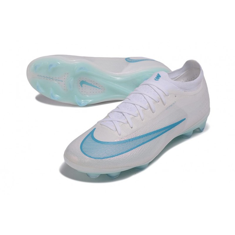 Chaussure de foot Nike Zoom Mercurial Vapor 17 Elite FG Blanc Bleu – Image 5