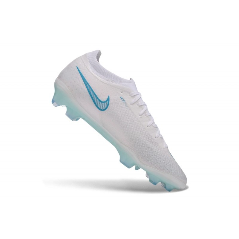 Chaussure de foot Nike Zoom Mercurial Vapor 17 Elite FG Blanc Bleu – Image 7