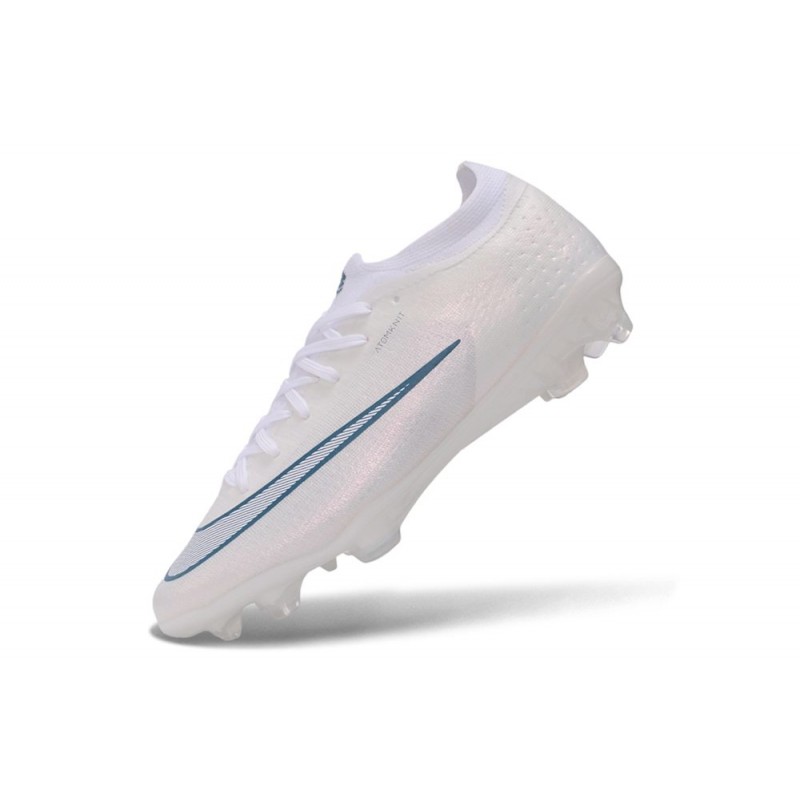 Chaussure de foot Nike Zoom Mercurial Vapor 17 Elite FG Blanc Bleu Ciel – Image 6