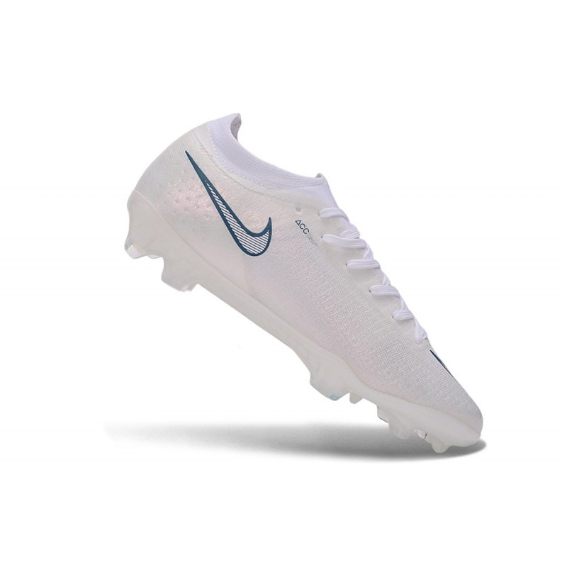 Chaussure de foot Nike Zoom Mercurial Vapor 17 Elite FG Blanc Bleu Ciel – Image 7