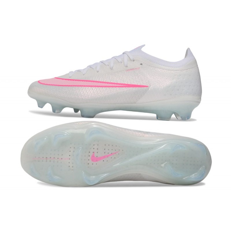 Chaussure de foot Nike Zoom Mercurial Vapor 17 Elite FG Blanc Rose – Image 2