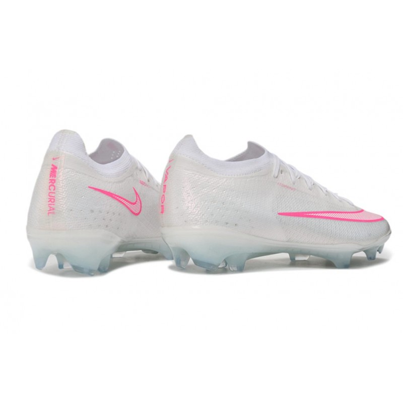 Chaussure de foot Nike Zoom Mercurial Vapor 17 Elite FG Blanc Rose – Image 4