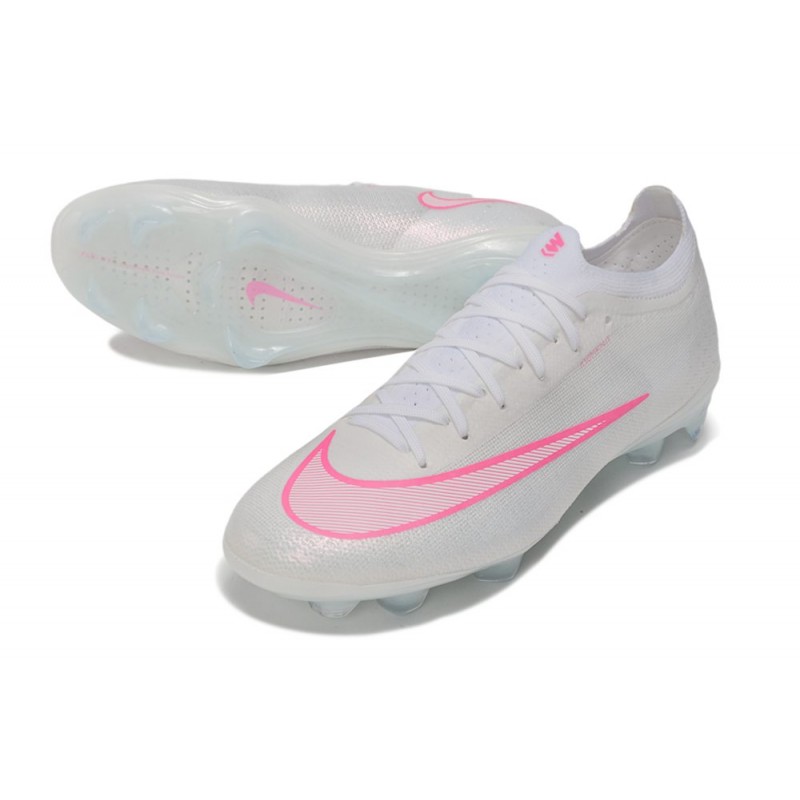 Chaussure de foot Nike Zoom Mercurial Vapor 17 Elite FG Blanc Rose – Image 5