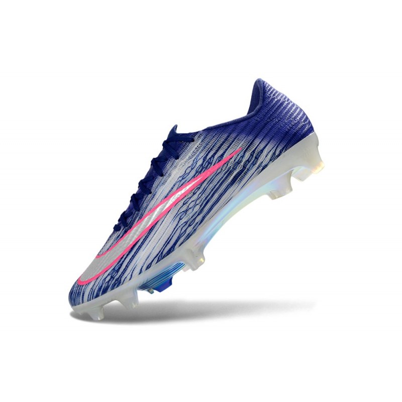 Chaussure de foot Nike Zoom Mercurial Vapor 17 Elite FG Bleu Argent – Image 6