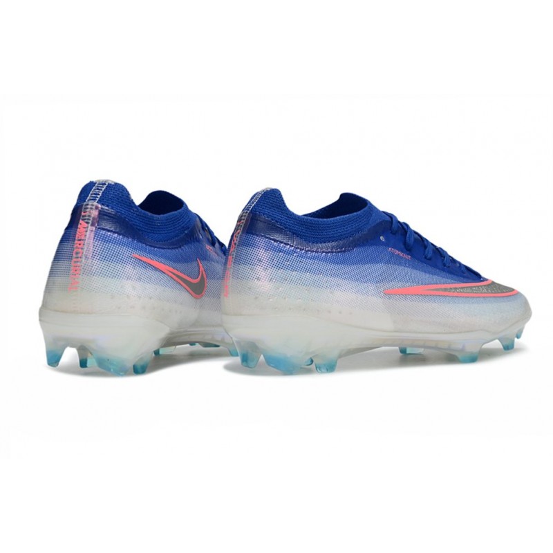 Chaussure de foot Nike Zoom Mercurial Vapor 17 Elite FG Bleu Argent Rose – Image 4